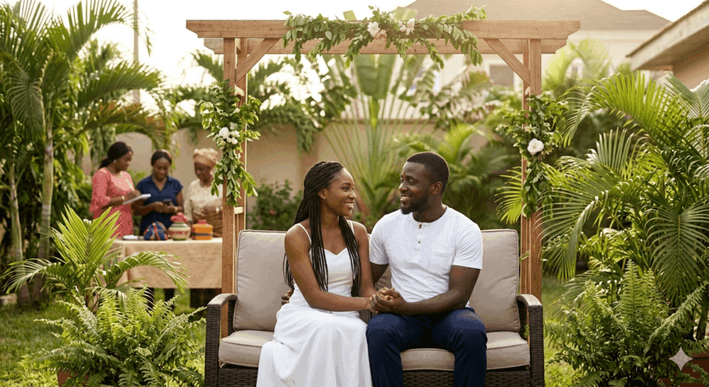 couples having fun because they have delighted the tasks